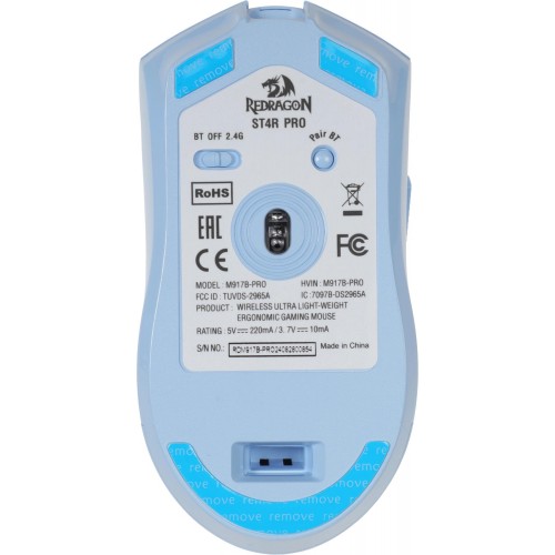Мышь USB WRL ST4R PRO BLUE 72267 REDRAGON