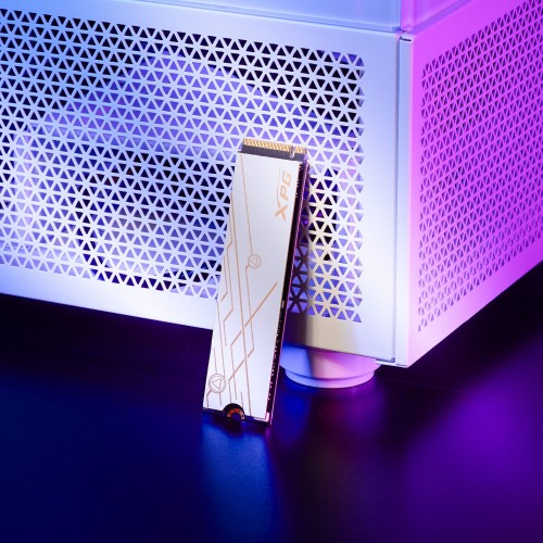 Твердотельный накопитель/ ADATA SSD XPG MARS 980 BLADE, 2000GB, M.2(22x80mm), NVMe, PCIe 5.0 x4, 3D NAND, R/W 14000/13000MB/s, IOPs 2 000 000/1 650 000, TBW 1480, DWPD 0.4, with Heat Sink (5 лет) ADATA