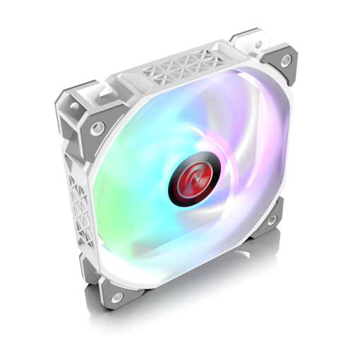 Вентилятор корпусный/ Case Cooler Raijintek AGERAS 12 ARGB-1 (120x120x25mm, 4-pin PWM, 67.38CFM, 33dBA, 2200RPM, White) RAIJINTEK CO LTD