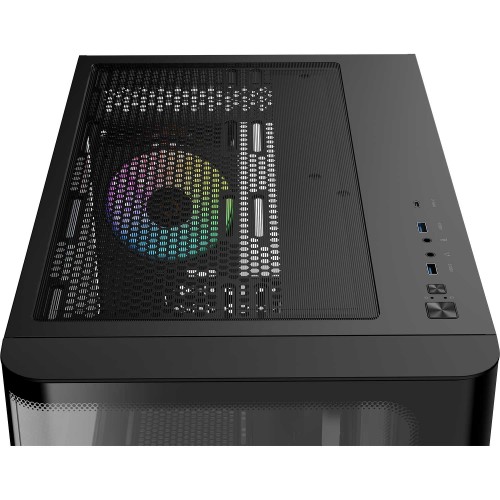 Купить корпус ПК Ocypus Iota C70 Curve BK ARGB - Midi-Tower с 4x120mm ARGB, USB-A 3.0 и USB-C 3.1, поддержка ATX, mATX, mITX