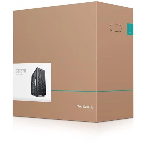 Корпус Deepcool CH370 черный mATX 7x120mm 4x140mm 2xUSB3.0 audio bott PSU [CH370 BLACK]