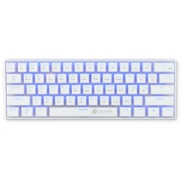 Клавиатура Оклик K763W механическая белый USB беспроводная BT/Radio Multimedia for gamer LED (1920562) кабель 1.5м