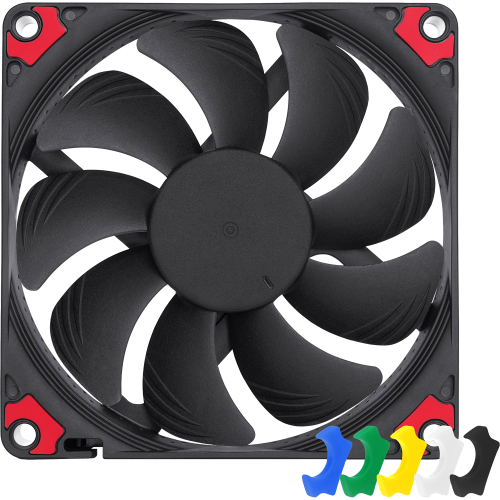 Кулер для корпуса/ Case Cooler Noctua NF-A9x14 HS-PWM chromax.black.swap (92x92x14mm, 4-pin PWM, 33.84CFM, 23.6dBA, 2500RPM, Black)