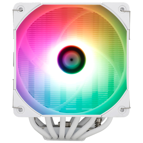 Кулер для процессора/ CPU Cooler Thermalright Peerless Assassin 120 White ARGB (4-pin PWM, 157mm, Ni/Cu, 6x6mm, ARGB, 2x120mm, 66.17CFM, 25.6dBA, 1550RPM, S: 1851, 1700, 1200, 115X, AM5, AM4, white) Thermalright