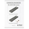 Внешний корпус для SSD AgeStar 3UBNF5C: SATA III, USB 3.0, Type-C, алюминий, черный, M2 2280 B-key