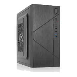 Корпус с блоком питания 450Вт./ Case Forza mATX case, black, w/PSU 450W 12cm, w/2xUSB2.0, w/2xUSB3.0, w/1xType-C (USB2.0), w/pwr cord, w/o FAN