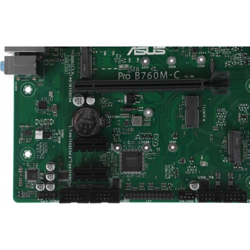 Купить материнскую плату Asus PRO B760M-C-CSM для Intel 1700 с поддержкой DDR5, HDMI и RAID - идеальное решение для вашего ПК