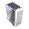 Корпус без блока питания/ Case PCCooler MA100 MESH WH, Midi-Tower, TG, Mesh, 3x120mm ARGB, 1xUSB-A 3.0 + 2xUSB-A 2.0, ATX, mATX, mITX White