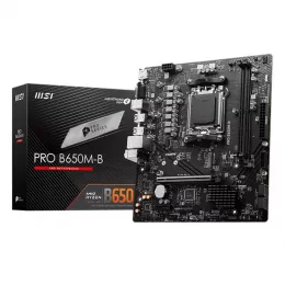 Материнская плата MSI PRO B650M-B Socket AM5 AMD B650 2xDDR5 mATX AC`97 8ch(7.1) 2.5Gg RAID+VGA+HDMI