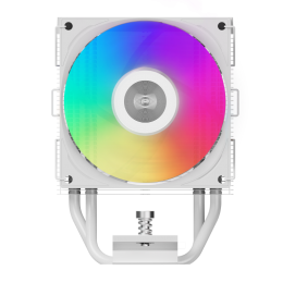 Кулер для процессора/ CPU Cooler PCCooler R400 ARGB WH (180W, 4-pin PWM, 133mm, Al/Cu, 4x6mm, ARGB, 1x92mm, 40.94CFM, 30dBA, 2200RPM, S: 1851/1700/1200/115X, AM5/AM4, white)