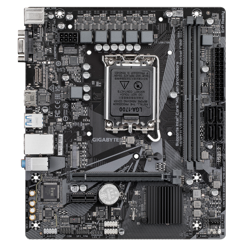Материнская плата GIGABYTE INTEL H610 s1700: mATX, 2xDDR4 до 64GB, HDMI 2.1, PCIe 4.0, SATA 6Gb/s, USB 3.2 и M.2