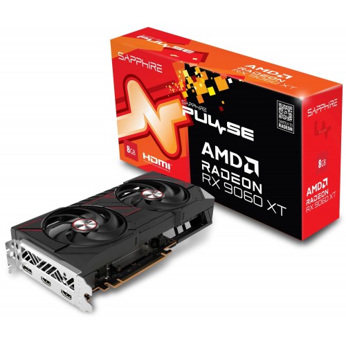 Купить видеокарту Sapphire PULSE AMD Radeon RX 9060 XT Gaming OC 8GB – Высокая производительность и поддержка PCI-E 5.0