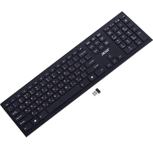Клавиатура/ Клавиатура беспроводная Acer OKR010 Wireless 2.4G slim Multimedia black Acer