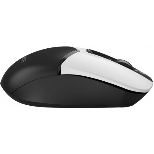 Мышь A4Tech Fstyler FG12S Panda: Беспроводная оптическая мышь 1200dpi с тихими кнопками в белом и черном цвете