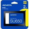 ADATA SSD Ultimate SU650 2000GB 2.5” - Высокоскоростной Твердотельный Накопитель SATA3 с 3D TLC и TBW 1120