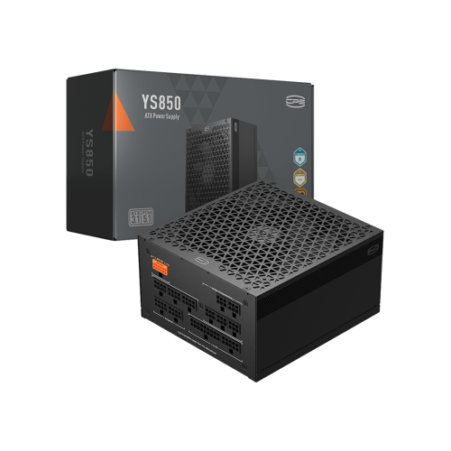 Блок питания ПК/ Power Supply PCCooler, 850W 80+ Gold (ATX, 3.1, Full modular, 1x24(20+4)pin 610mm, 2xCPU 8(4+4)pin 700mm, 2xPCIe*2 8(6+2)pin 750mm, 1x12V(2x6) 12+4pin 500mm, 2xSATA*3+MOLEX4pin*1 450+120+120+150mm , Active, 135x135mm, 160x150x86mm, APFC, 