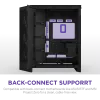 Корпус без блока питания/ Case NZXT H9 Flow RGB+ (2025), Midi-Tower, TG, 6x140mm RGB + 1x120mm RGB, 2xUSB-A 3.2 + 1xUSB-C 3.2, E-ATX, ATX, mATX, mITX Black NZXT