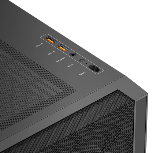 Корпус без блока питания/ Case PCCooler C3D510 BK, Midi-Tower, TG, Mesh, no fans, 2xUSB-A 3.0, E-ATX, ATX, mATX, mITX Black PcCooler