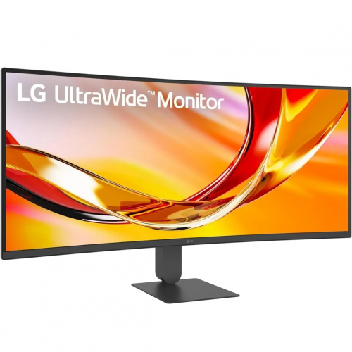Монитор 34'' LG 34U640B-B/ LG 34U640B-B 34'' Curved 1800R, 3440x1440, VA, 178x178, 300nit, 144Hz, 5ms, 2HDMI/DP, 1USB-C, 2USB-A, LT, ExtPWR, 100x100VESA, Черный, 1y