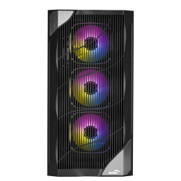 Корпус ПК без блока питания/ Case SAMA V42 Black, Midi-Tower, TG, 4x120mm ARGB, 2xUSB 3.0 + 1xUSB 3.2 Type-C, ATX, mATX, mITX Black