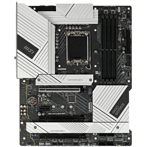 Материнская плата/ MB MSI INTEL Z790 s1700, 4xDDR5(256GB), HDMI 2.1/DP, 1xPCIe 5.0x16, 1xPCIe 4.0x16, 1xPCIe 3.0x16, 1xPCIe 3.0, 1xLAN (2.5GbE), Wi-Fi, BT, 6xSATA 6Gb/s, 4xM.2, 1xUSB-C, 5xUSB 3.2, 2xUSB 2.0, ATX MSI