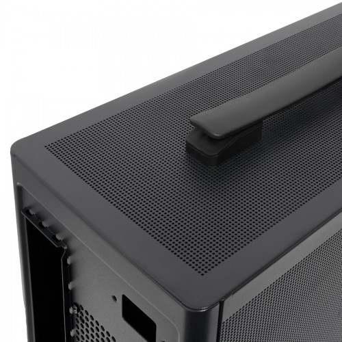 Корпус без блока питания/ Case HSPD M210, Mesh Mid Tower, Black, 0.7 SPCC, 1x90mm mATX, mITX 140/280/150mm 1x2.5", 1x3.5", 4xPCI 1xUSB-A 3.0 302x168x350mm