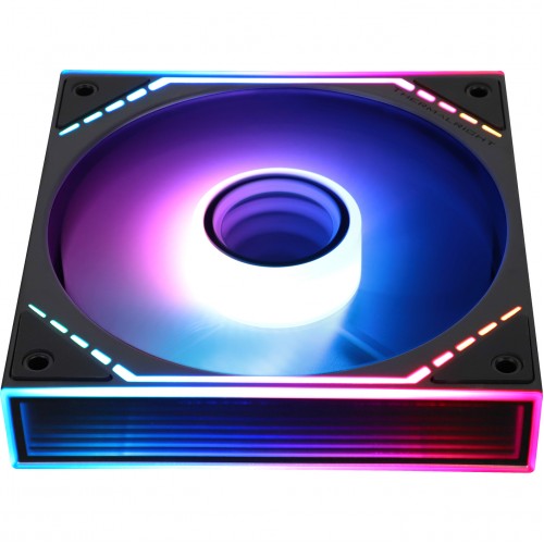 Кулер для корпуса/ Case Cooler Thermalright TL-M12R-S Reverse (124x120x25mm, 4-pin PWM, ARGB, 34.43CFM, 23.2dBA, 1500RPM, Black) Thermalright