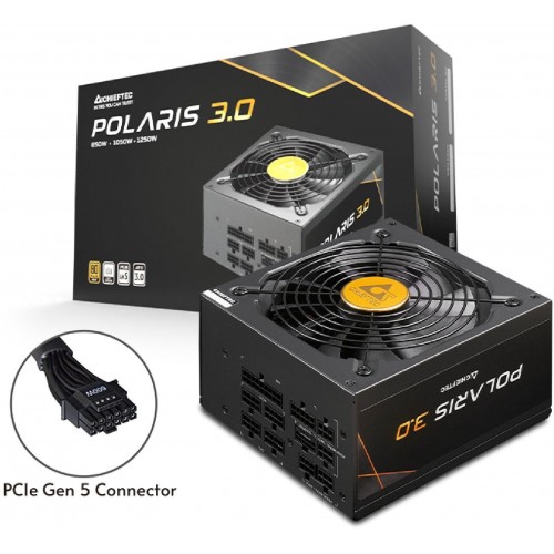 Блок питания Chieftec ATX 1050W Polaris PPS-1050FC-A3 с 80+ Gold и 12xSATA - Надежность и Эффективность для Вашего ПК