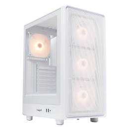 Корпус без блока питания/ Case HSPD M510, Mesh Mid Tower, White, TG, 0.5 SPCC, 4x120mm ARGB (Orbis F1) ATX, mATX, mITX 180/280/160mm 1x2.5", 1x3.5", 7xPCI 2xUSB-A 3.0 517x277x418mm