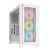 Корпус без блока питания/ Case Corsair iCUE 4000D RGB Airflow, Midi-Tower, TG, 3x120mm RGB, 1xUSB-A 3.2, 1xUSB 3.2 Type-C, E-ATX, ATX, mATX, mITX White Corsair