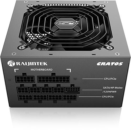 Блок питания Raijintek CRATOS 1000W 80+ Gold - Полностью модульный ATX Power Supply с поддержкой PCIe 5.1 и активной системой PFC
