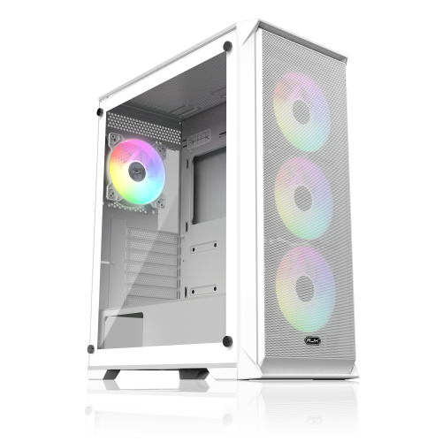 Корпус без блока питания/ Case Raijintek ARCADIA 41-MS4, Midi-Tower, TG, 1x120mm + 3x120mm ARGB, 2xUSB-A 3.0 + 1xUSB-C, ATX, mATX, mITX White RAIJINTEK CO LTD