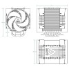 Вентилятор для процессора Arctic Cooling ARCTIC Freezer 4U-M Rev. 2 Retail (Intel: LGA4189, LGA4677 AMD: SP6, sTR5, SP3, TR4 Ampere: Altra (LGA4926), Максимальное тепловыделение процессора (TDP):350 Вт , Количество тепловых трубок: 8 шт) (ACFRE00133B) ARC