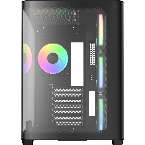 Купить корпус ПК Ocypus Iota C70 Curve BK ARGB - Midi-Tower с 4x120mm ARGB, USB-A 3.0 и USB-C 3.1, поддержка ATX, mATX, mITX