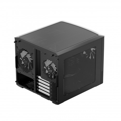 Корпус ПК Fractal Design Node 804 Mini-Tower: Стильный и функциональный чёрный Case для mATX и mITX с 3 вентиляторами и USB-A 3.2