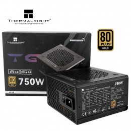 Блок питания ПК/ Power Supply Thermalright, 750W 80+ Gold (ATX, 3.0, PCIe 5.0, Non-modular, 1x24(20+4)pin, 1xCPU 8(4+4)pin, 2xPCIe*2 8(6+2)pin, 5xSATA3, 1x12+4pin (12VHPWR PCIe 5.0 12+4pin 600mm), 3xMOLEX4pin, Active, 120x120mm, 150x140x86mm, APFC, black)