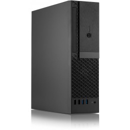 Корпус с блоком питания 300Вт./ Case Foxline FL-1001 mATX case, black, w/PSU TFX 300W, w/2xUSB2.0+2xUSB3.0, w/1xcombo audio, w/pwr cord, w/ 8cm FAN