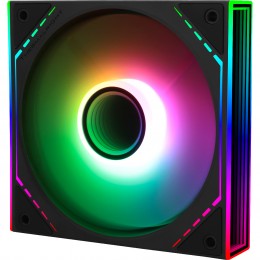 Кулер для корпуса/ Case Cooler Thermalright TL-M12R-S Reverse (124x120x25mm, 4-pin PWM, ARGB, 34.43CFM, 23.2dBA, 1500RPM, Black)