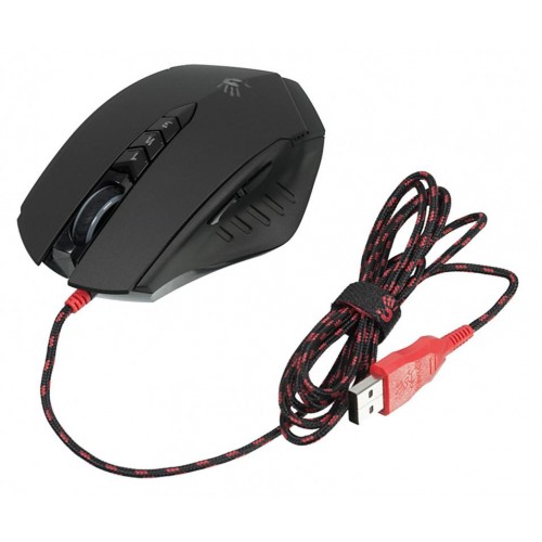 Мышь A4Tech Bloody V8 черная - Оптическая 6000dpi, USB, 8 кнопок для геймеров