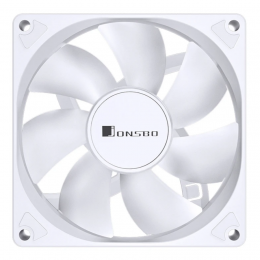Кулер для корпуса/ Case Cooler JONSBO SL-925W (92x92x25mm, 4-pin PWM, ARGB, 38.2CFM, 33.8dBA, 2200RPM, White)