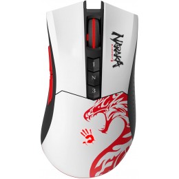Мышь A4Tech Bloody R90 Plus Naraka белый/рисунок оптическая 5000dpi беспров. USB 7but