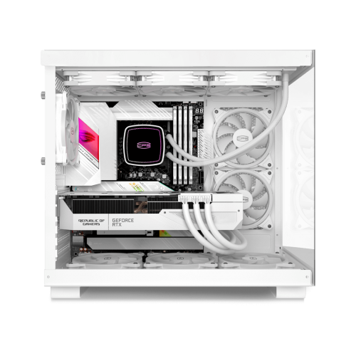 Корпус PCCooler C3T500 ARGB WH - Midi-Tower с 6x120mm ARGB, USB-C 3.1 и поддержкой ATX/mATX/mITX