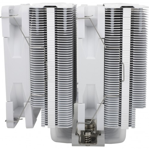 Кулер для процессора/ CPU Cooler Thermalright Peerless Assassin 120 White ARGB (4-pin PWM, 157mm, Ni/Cu, 6x6mm, ARGB, 2x120mm, 66.17CFM, 25.6dBA, 1550RPM, S: 1851, 1700, 1200, 115X, AM5, AM4, white) Thermalright
