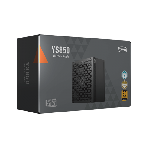 Блок питания ПК/ Power Supply PCCooler, 850W 80+ Gold (ATX, 3.1, Full modular, 1x24(20+4)pin 610mm, 2xCPU 8(4+4)pin 700mm, 2xPCIe*2 8(6+2)pin 750mm, 1x12V(2x6) 12+4pin 500mm, 2xSATA*3+MOLEX4pin*1 450+120+120+150mm , Active, 135x135mm, 160x150x86mm, APFC, 