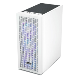 Корпус без блока питания/ Case PCCooler MA100 MESH WH, Midi-Tower, TG, Mesh, 3x120mm ARGB, 1xUSB-A 3.0 + 2xUSB-A 2.0, ATX, mATX, mITX White