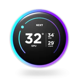 Система жидкостного охлаждения для ПК/ Water Cooling System NZXT Kraken Elite 280 RGB (250W, 280mm, LED temp., White/ Fans: 2x140mm, 98.61CFM, 34.5dBA, 2000RPM/ Pump height 65mm, 2800RPM, Rad thickness 27mm/ S: 1851, 1700, 1200, 115X, AM5, AM4)