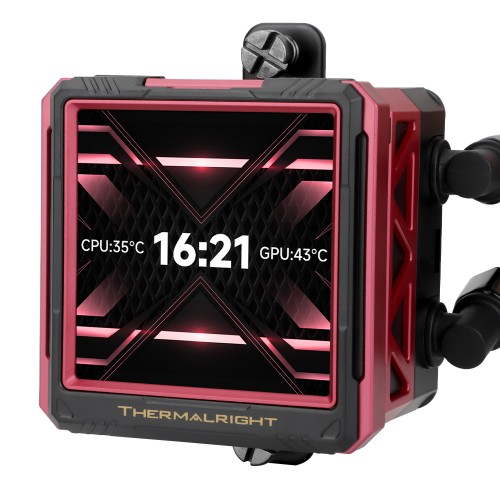 Водяное охлаждение для процессора/ Water Cooling System Thermalright Frozen Warframe 360 Ultra Black Argb (360mm, Black, ARGB/ Fans: 3x120mm, 70.84CFM, 22.1dBA, 2000RPM/ Pump height 60mm, 23dBA, 3000RPM, Rad thickness 27mm/ S: 1200, 1700, 1851, 2011, 2066