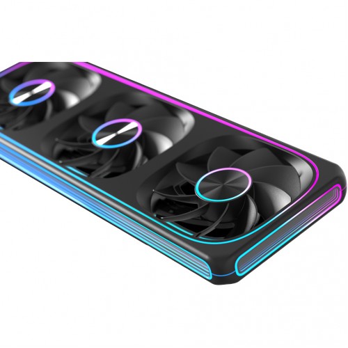 Вентилятор для корпуса Formula Air Fusion 3 Reverse ARGB 360х120x28 черный 4-pin 36.97дБ (AIR FUSION 3 BK REVERSE) Ret