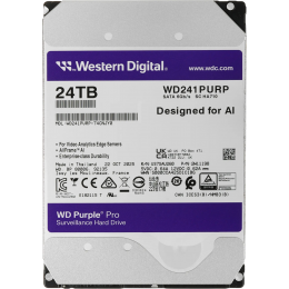 Жесткий диск/ HDD WD SATA3 24Tb Purple Pro 7200 512Mb 1 year warranty (replacement ST20000VE003, WD181PURP, WD221PURP, ST24000VE002)