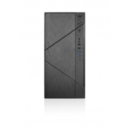 Корпус с блоком питания 450Вт./ Case Forza mATX case, black, w/PSU 450W 12cm, w/2xUSB2.0, w/2xUSB3.0, w/1xType-C (USB2.0), w/pwr cord, w/o FAN